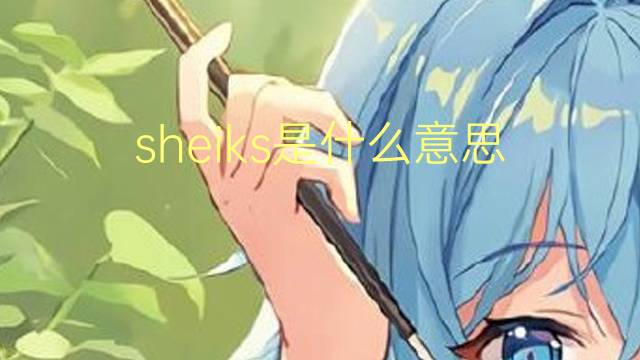 sheiks是什么意思 sheiks的翻译、读音、例句、中文解释