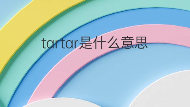 tartar是什么意思 tartar的翻译、读音、例句、中文解释