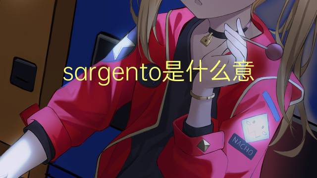 sargento是什么意思 sargento的翻译、读音、例句、中文解释