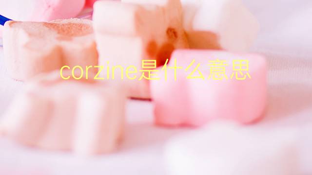 corzine是什么意思 英文名corzine的翻译、发音、来源