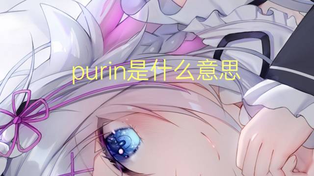 purin是什么意思 purin的翻译、读音、例句、中文解释