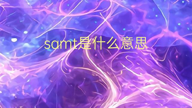 samt是什么意思 samt的翻译、读音、例句、中文解释