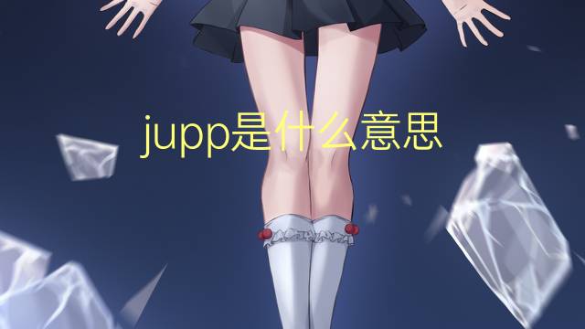 jupp是什么意思 英文名jupp的翻译、发音、来源