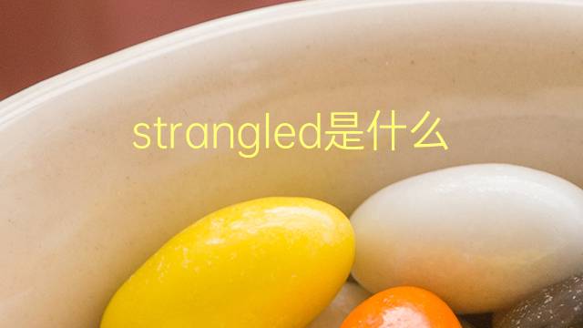 strangled是什么意思 strangled的翻译、读音、例句、中文解释