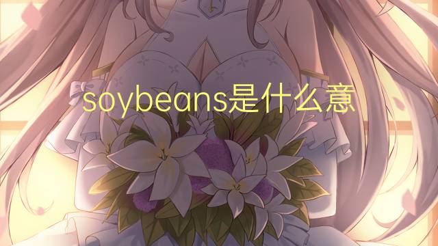 soybeans是什么意思 soybeans的翻译、读音、例句、中文解释