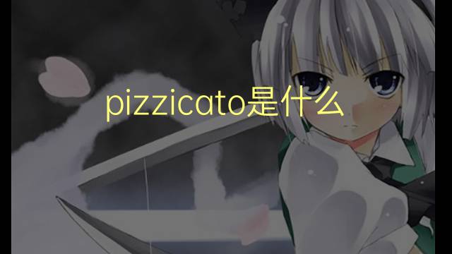 pizzicato是什么意思 pizzicato的翻译、读音、例句、中文解释