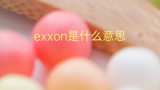 exxon是什么意思 exxon的翻译、读音、例句、中文解释