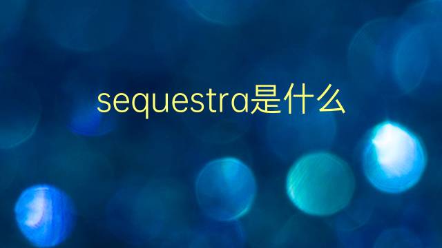 sequestra是什么意思 sequestra的翻译、读音、例句、中文解释