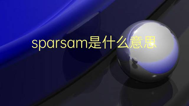 sparsam是什么意思 sparsam的翻译、读音、例句、中文解释