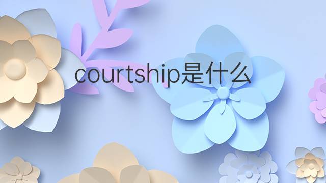 courtship是什么意思 courtship的翻译、读音、例句、中文解释