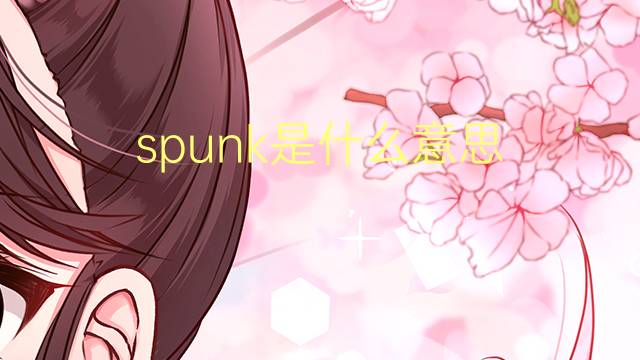 spunk是什么意思 spunk的翻译、读音、例句、中文解释