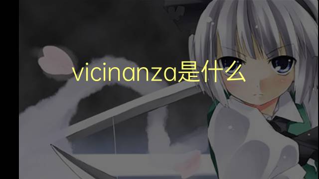 vicinanza是什么意思 vicinanza的翻译、读音、例句、中文解释