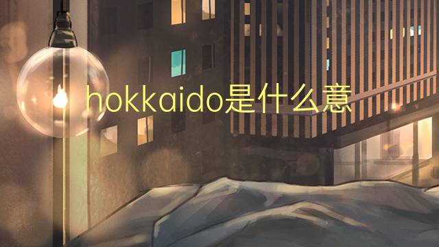 hokkaido是什么意思 hokkaido的翻译、读音、例句、中文解释