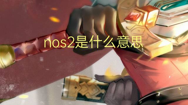 nos2是什么意思 nos2的翻译、读音、例句、中文解释