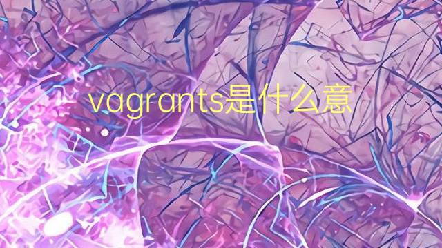 vagrants是什么意思 vagrants的翻译、读音、例句、中文解释