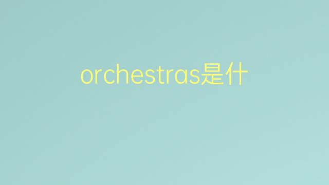 orchestras是什么意思 orchestras的翻译、读音、例句、中文解释