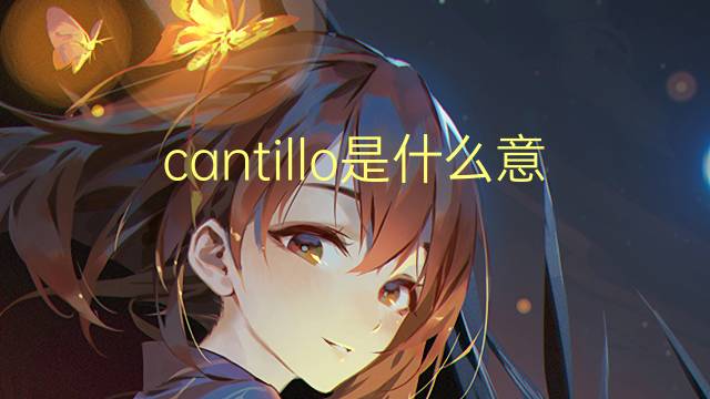 cantillo是什么意思 cantillo的翻译、读音、例句、中文解释