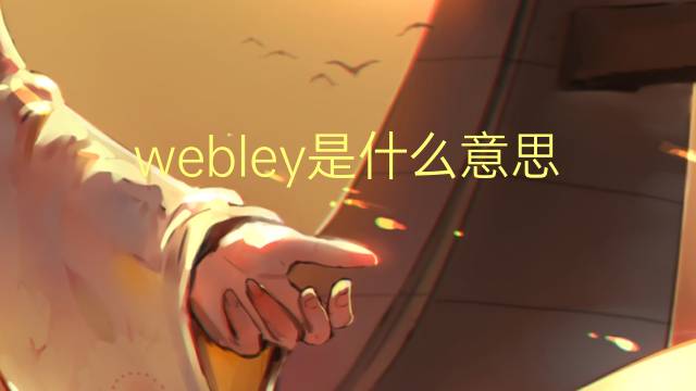 webley是什么意思 webley的翻译、读音、例句、中文解释