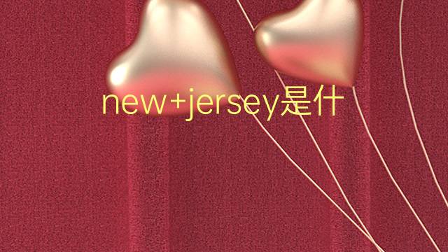 new+jersey是什么意思 new+jersey的翻译、读音、例句、中文解释