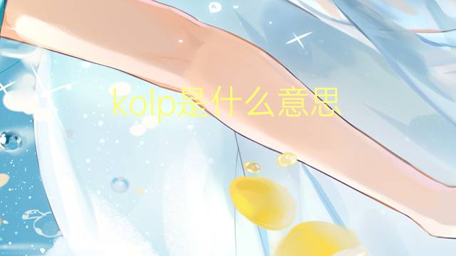 kolp是什么意思 kolp的翻译、读音、例句、中文解释