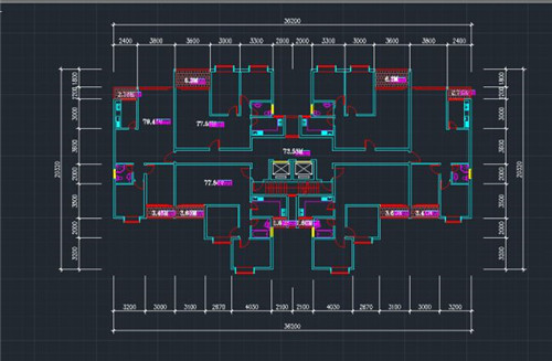 户型图纸3200是3米2吗