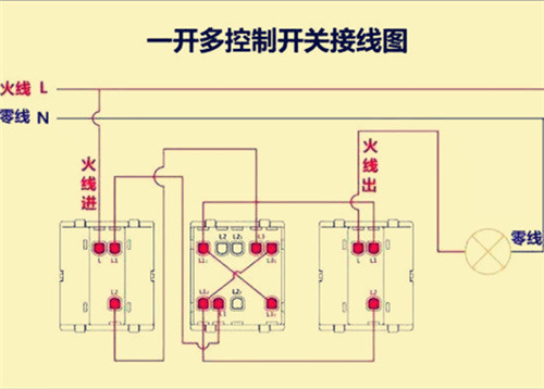 三个开关怎么接线