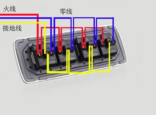 公牛12孔插座怎么接线