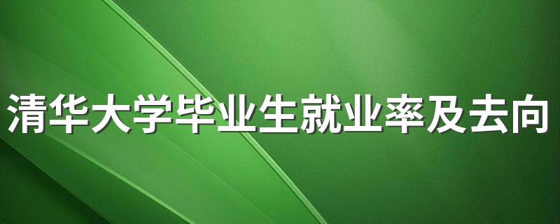 清华大学毕业生就业率及去向 2023就业前景怎么样