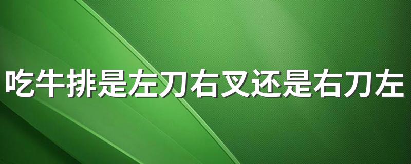 吃牛排是左刀右叉还是右刀左叉？牛排配什么主食好吃？