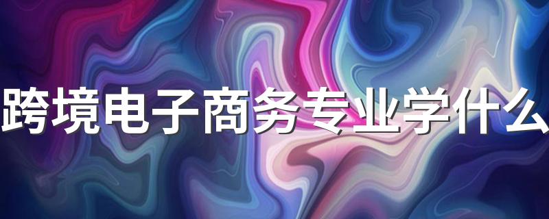 跨境电子商务专业学什么 工资一般多少