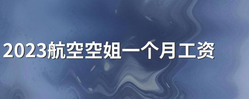 2023航空空姐一个月工资多少钱 年收入有多少