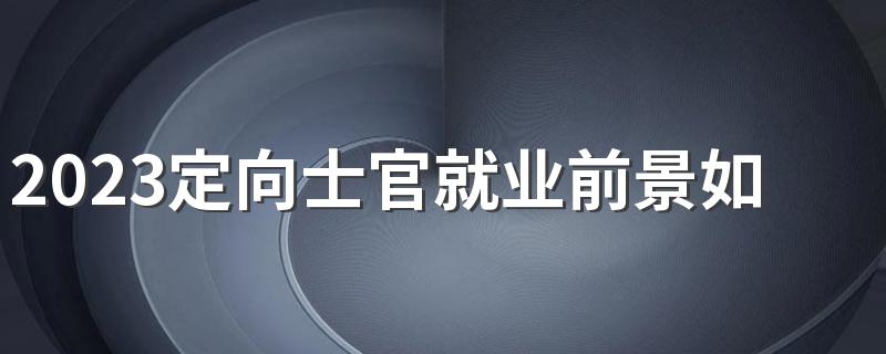 2023定向士官就业前景如何 待遇怎么样