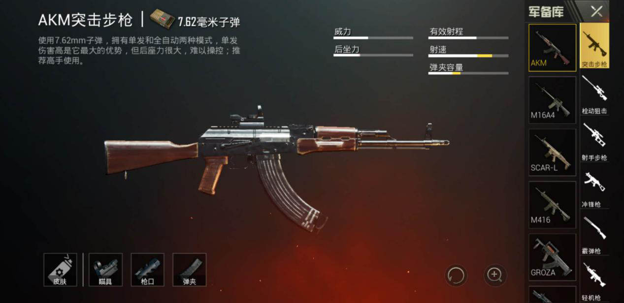 绝地求生刺激战场M416、 AKM、 SCAR-L对比详解（图文）