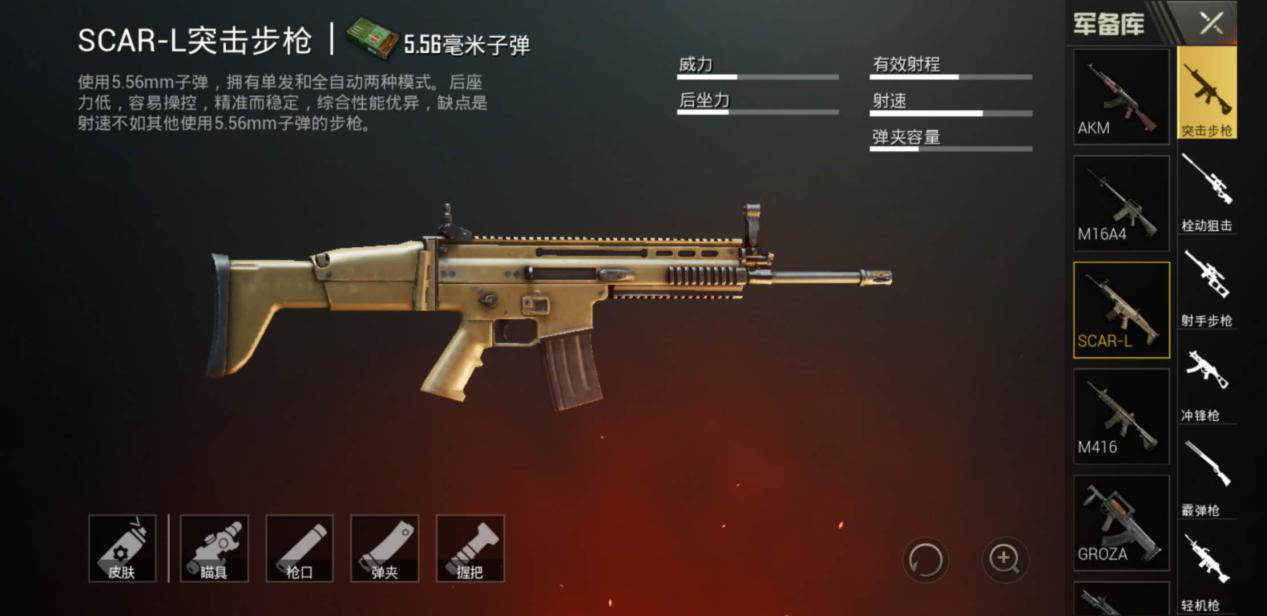 绝地求生刺激战场M416、 AKM、 SCAR-L对比详解（图文）