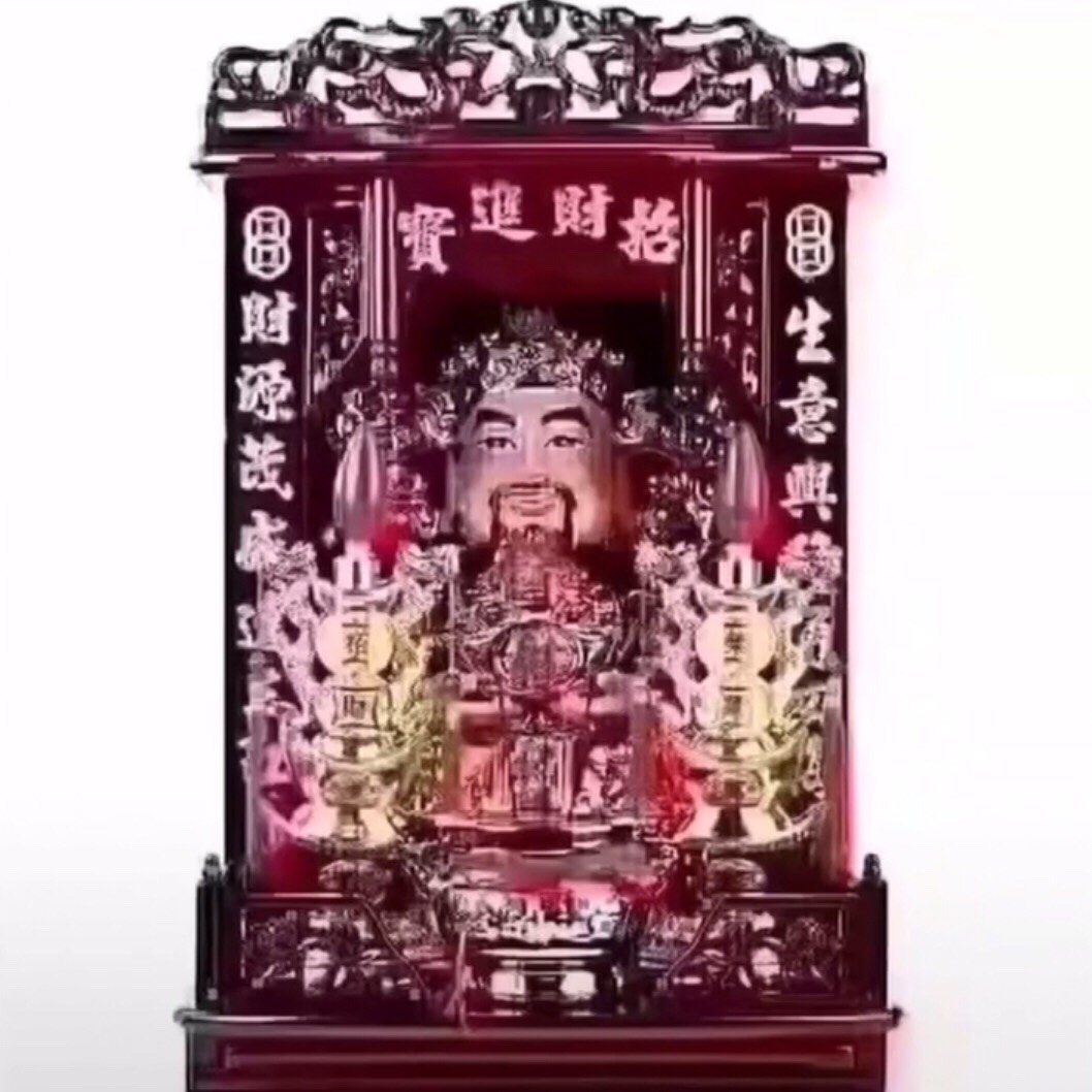 九宫格拜财神图片大全,微信和抖音超火的组图（图文）