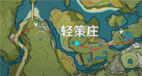 ﻿原神圣遗物调查点狗粮快速收集路线一览