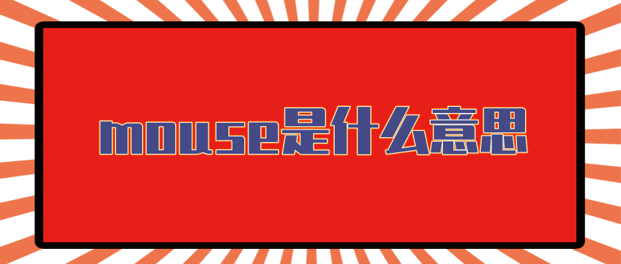 mouse是什么意思