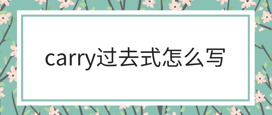 carry过去式怎么写