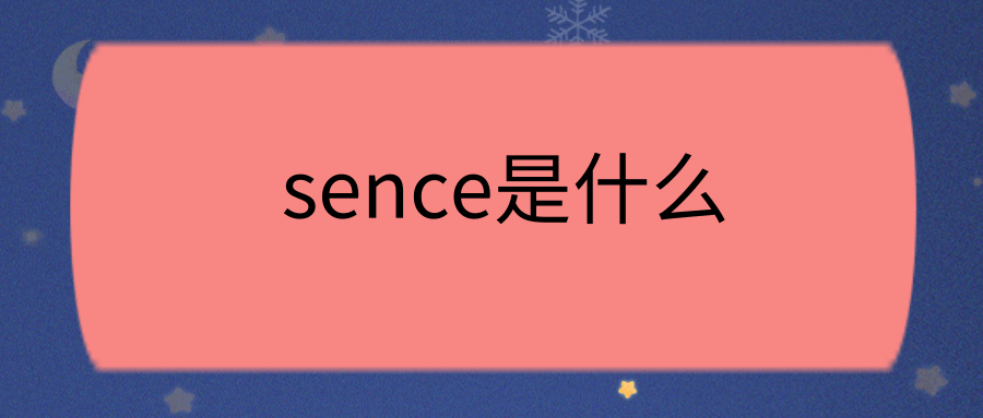 sence是什么