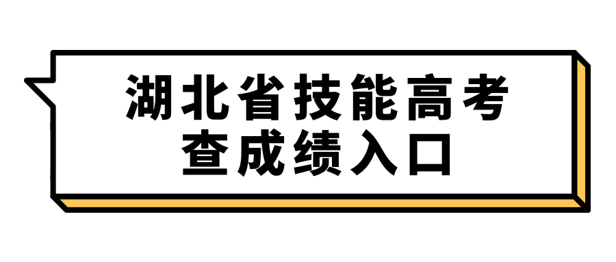 湖北省技能高考查成绩入口