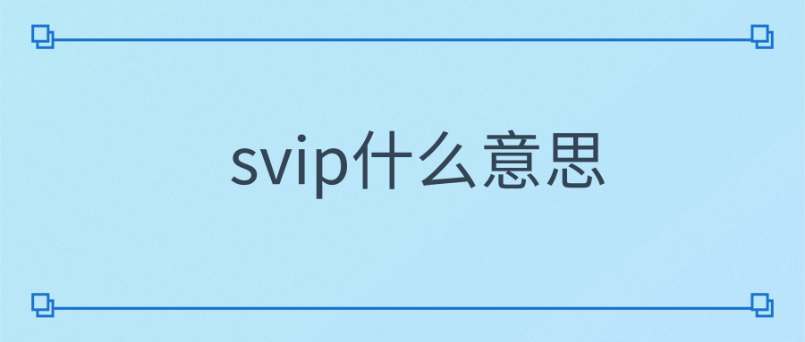 svip什么意思