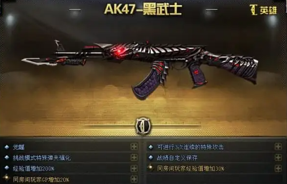 穿越火线ak47黑武士怎么觉醒