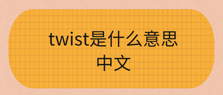 twist是什么意思中文