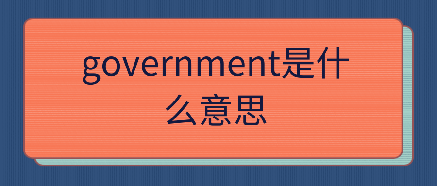 government是什么意思