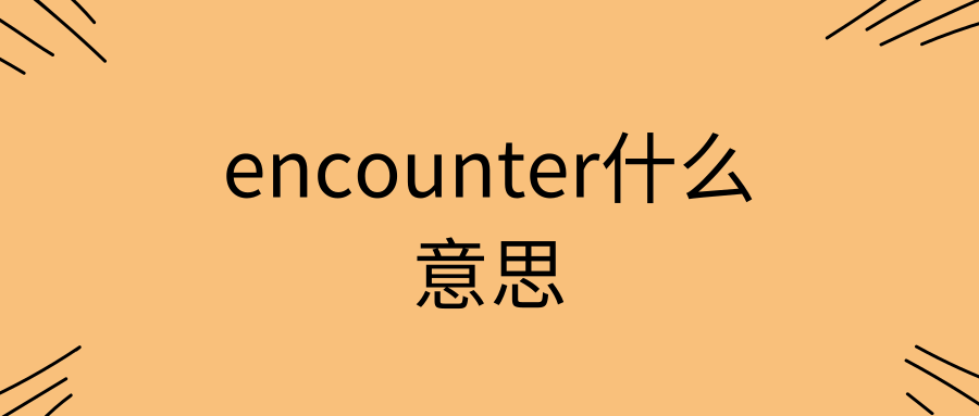 encounter什么意思