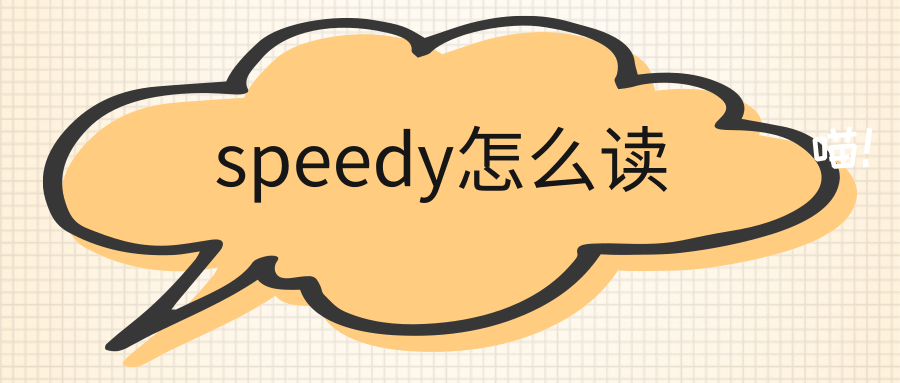 speedy怎么读