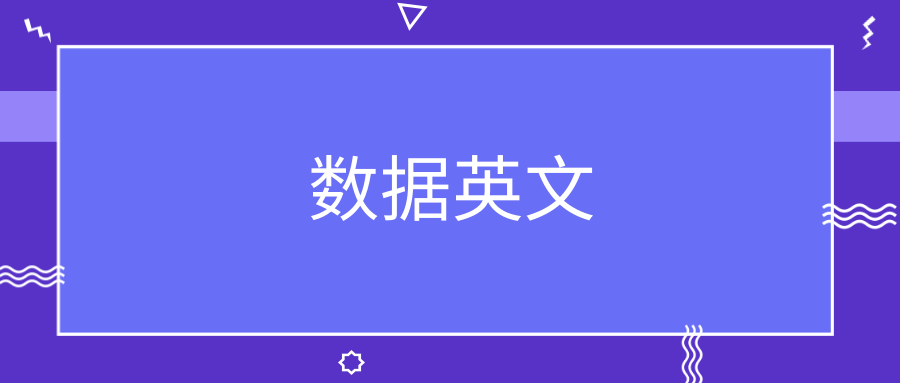 数据英文