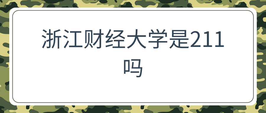 浙江财经大学是211吗