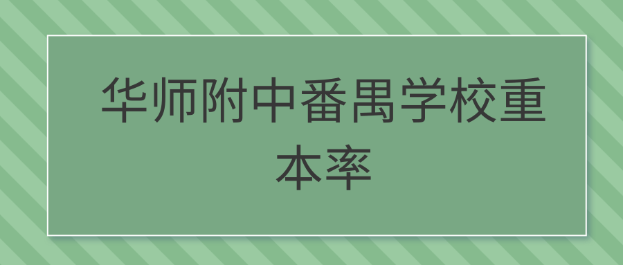 华师附中番禺学校重本率